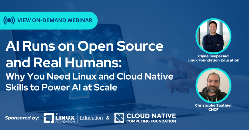 無料オンデマンドウェビナー:AIはオープンソースと実際の人間によって動作する